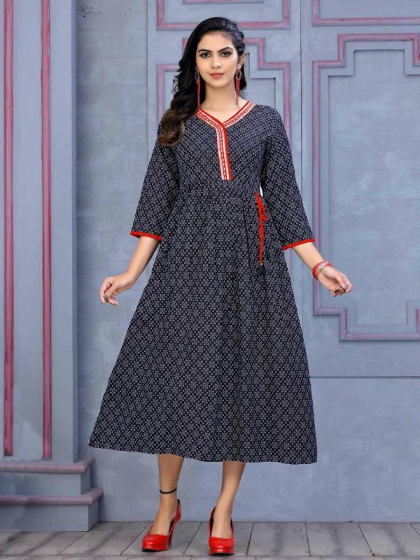 Trendy Mohra Rayon Designer Exclusive Kurti Collection